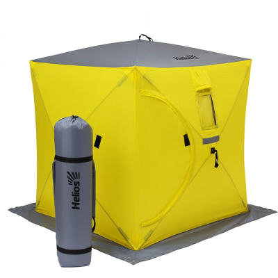 Палатка зимняя Helios Куб 1,8х1,8 yellow/gray