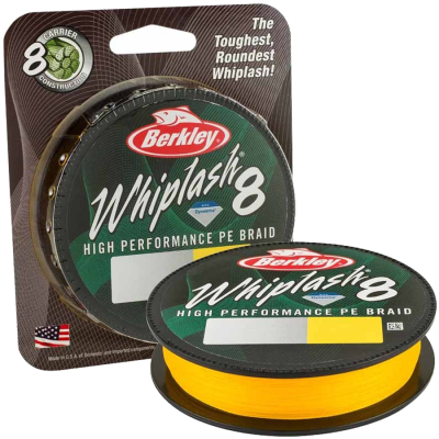Леска плетеная Berkley Whiplash 8 Yellow 150m 0.12mm (1446683)