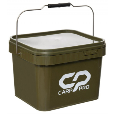 Вeдро квадратное Carp Pro пластиковое 10л темно зеленое