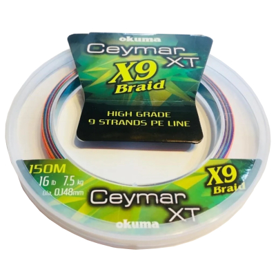 Шнур плетеный Okuma Ceymar XT9 #1 19lb 0.16mm 150m White
