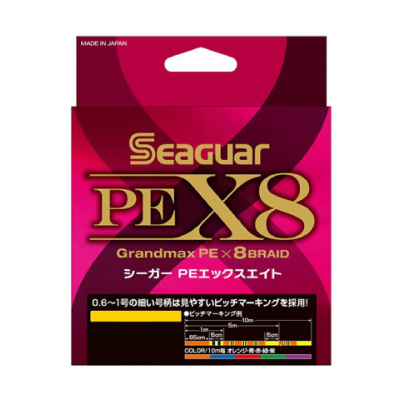 Шнур PE Seaguar X8 Grandmax 200m многоцветная #0,4