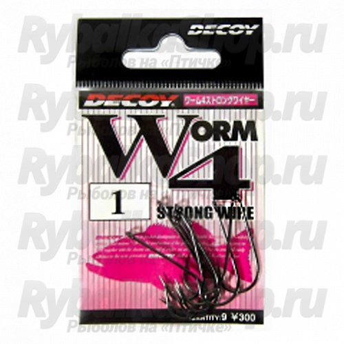 Крючок одинарный Decoy Worm 4 № 1