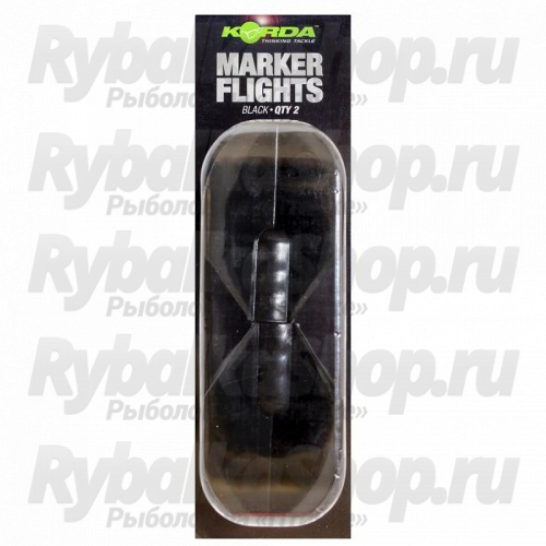 Запасной хвостовик для маркерного поплавка Korda Spare Marker Flights Black KSMFB