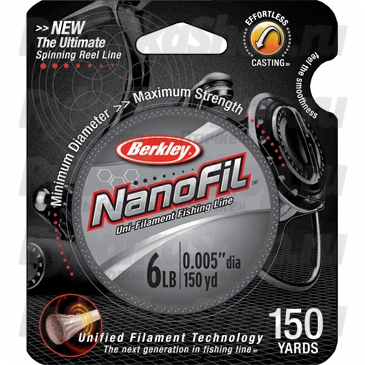 Шнур плетеный Berkley NanoFil Clear 125m - 0.2176mm