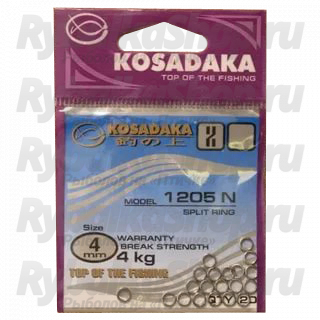Кольца заводные Nickel 10mm 25kg (10шт.) Kosadaka 1205N-10