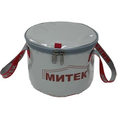 Ведро Митек с крышкой Ø 40см. H-20см (серый)