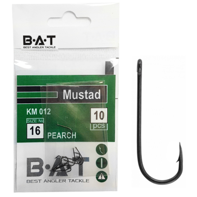 Крючки BAT Mustad КM 012 (№ 12) уп.10