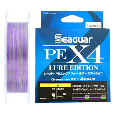 Плетеный шнур Seaguar PE X4 Lure Edition 150м 0.2