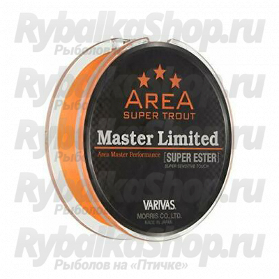 Леска Varivas Super Trout Area Master Limited Super Ester Orange 140m #0.3 1.4LB