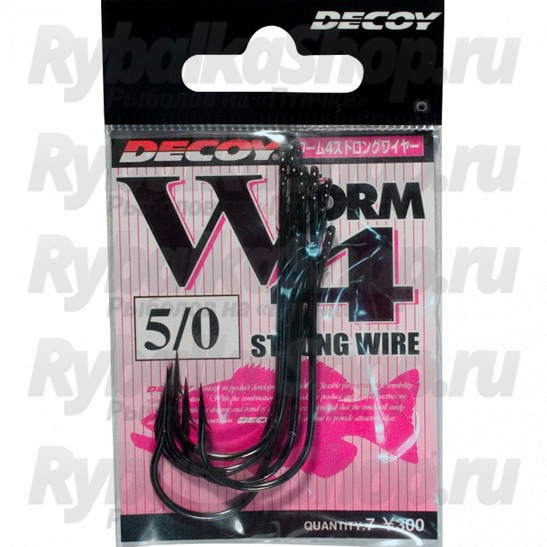 Крючок одинарный Decoy Worm 4 № 1/0