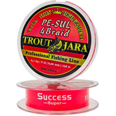 Плетеный шнур Trout Jara PE-SUL 4 Braid 150m D-0.05 мм