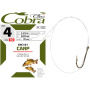 Крючки с поводком Cobra CARP 70cm, 0,16mm, разм.8, 10шт.