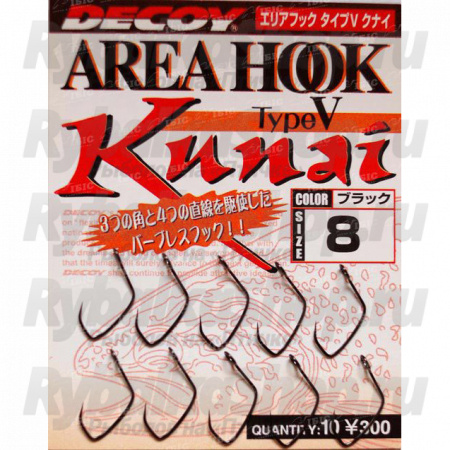Крючки одинарные форелевые Decoy AH-V Kunai #6