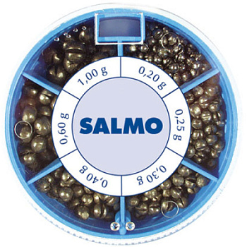 Грузила набор Salmo Дробинка PL 6 секций стандартные 100г