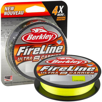Леска плетеная Berkley Fireline Ultra 8 Fluo Green 150m 0.10mm (1446593)