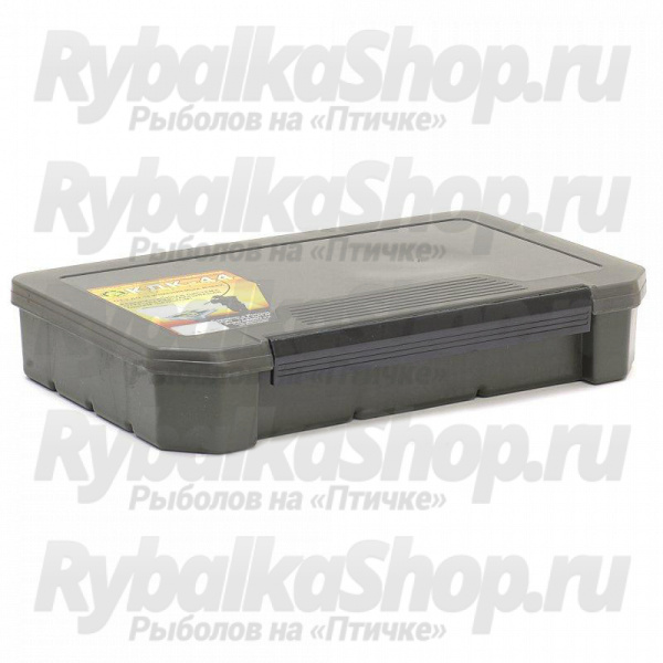 Коробка для карповых принадлежностей Три кита КДК-44 хаки (340*230*65мм)