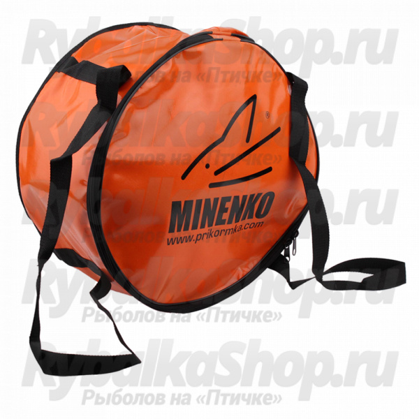 Ведро для прикормки мягкое с крышкой MINENKO D40 (бубен), 1502