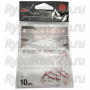 Крючок Koi Ryusen-Ring-2BH, размер 10 (INT), цвет RED (10 шт.)