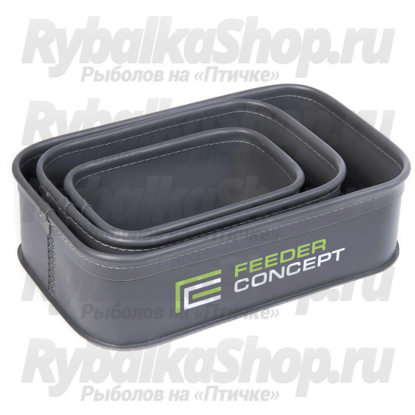 Емкости для прикормки и насадки Feeder Concept EVA 3шт. 01 набор FC101B