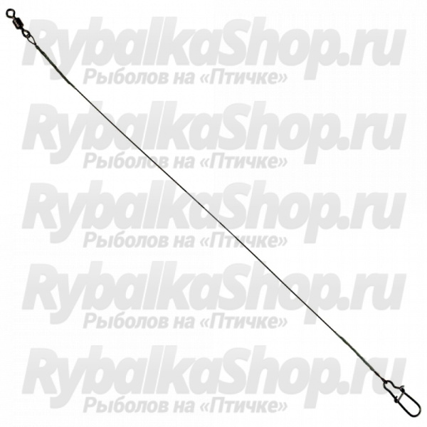 Поводок Norstream нерж. ст. в нейлоне 1X7 10 lb crane №8 nice №0 10см (10 шт.)