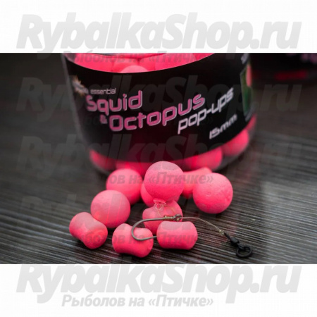 Плавающие бойлы Dynamite Baits Fluro Pop-Up - Squid & Octopus - 12 мм.