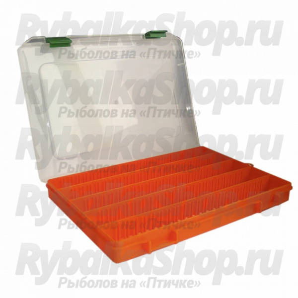 Коробка рыболова малая FisherBox 250sh slim orange (25x19x02)