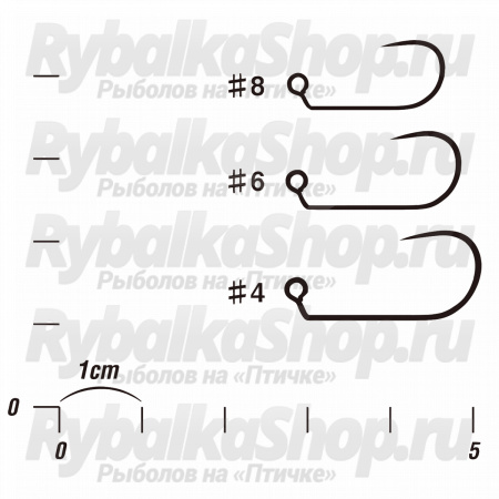 Крючки Decoy AH-12 Area Hook Jiggy #6