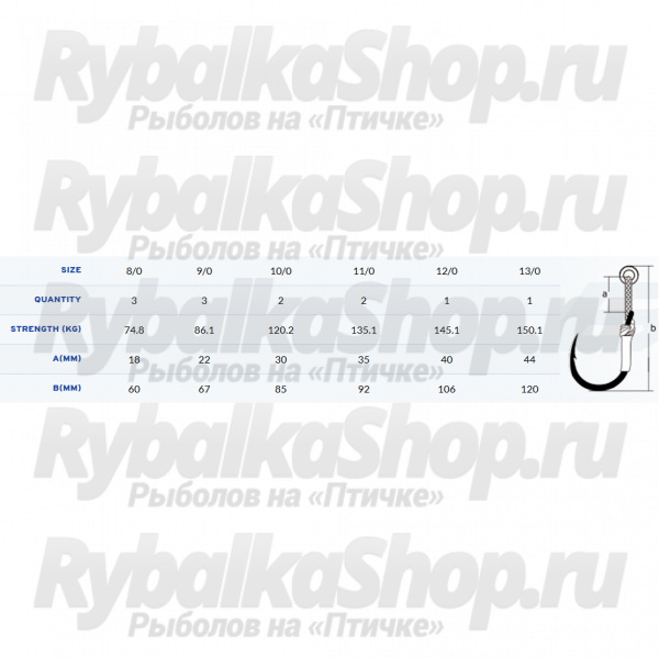 Крючки BKK SF-Deep SF8090-HG # 10/0