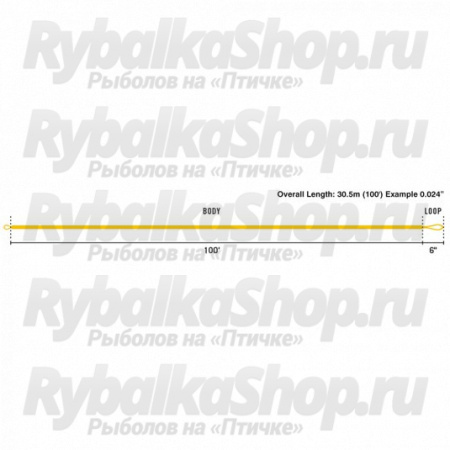 Шнур нахлыстовый Rio Powerflex Core Floating/Intermediate цв. Ti