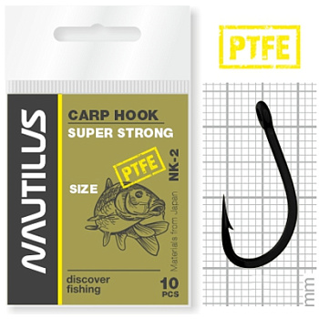 Крючок Nautilus Carp Super Strong NK-2PTFE № 6