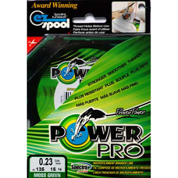 Шнур плетеный Power Pro Moss Green 135m - 0.32mm