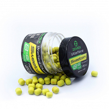 Бойлы нейтральные ZEMEX Wafters Dumbells Sweetcorn, 8х6 мм, 20 гр