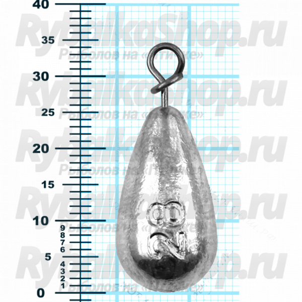 Груз Призёр "Колокол" с быстросъемной застежкой 28 гр, 3 шт/упак