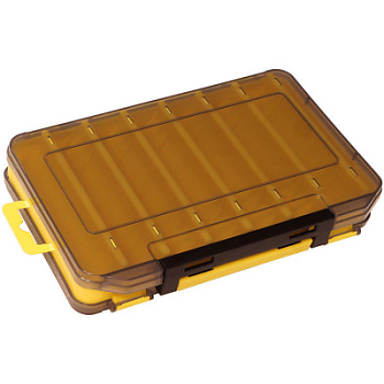 Коробка для воблеров Kosadaka TB-S31D-Y, 20*13.5*3.5см, двухсторонняя, жёлтая
