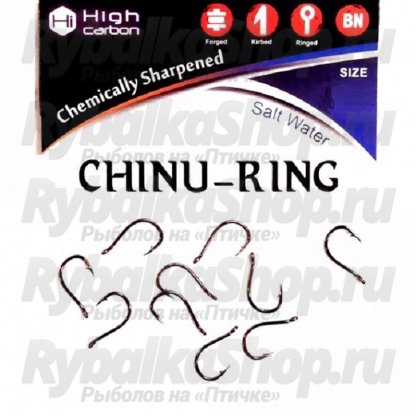 Крючок Koi Chinu-Ring, размер 12 (INT)/0.5 (AS), цвет BN (10 шт.)