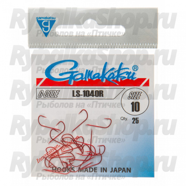 Крючок Gamakatsu Hook LS-1040R 16P N/L Red №18