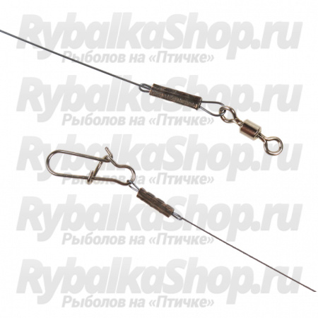 Поводок Formix титановый L2 25см, 10 кг, 2шт.в уп.