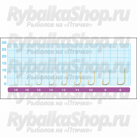 Одинарный крючок Owner 50284 Sode, золотой 50284-14
