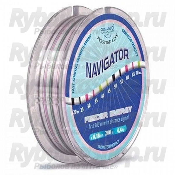 Леска Cralusso Navigator Feeder Energy 200m with QSP - 0,18мм