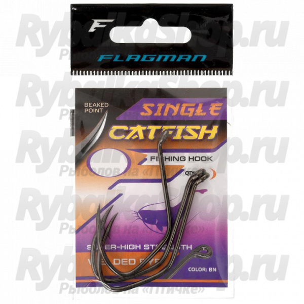 Крючок сомовый Flagman Cat Fish Strong Hook №1/0 3шт