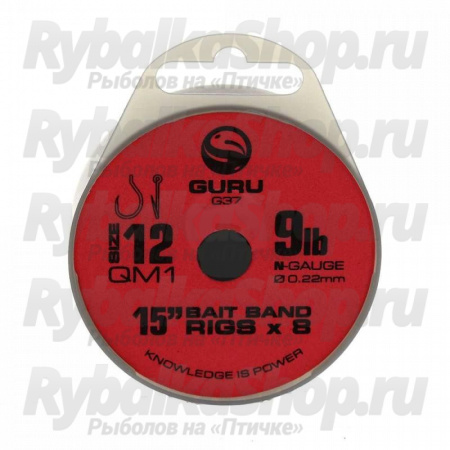 Готовая оснастка Guru Bait Band QM1-15 hook #18 0.19mm GRR040
