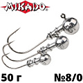 Джиг-головка Mikado Abeerdeen BN крючок №8/0 Джиг-головка Mikado Abeerdeen BN крючок №8/0
