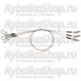 Поводок Helios AFW 7 нитей 0,30мм 14кг 15см (3шт/уп) (HS-0099)