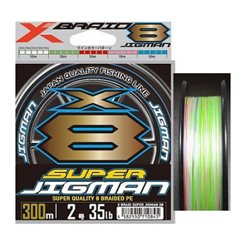 Шнур PE Yoz-ami X-Braid Super Jigman X8 200m 5Color #0.6 14lb