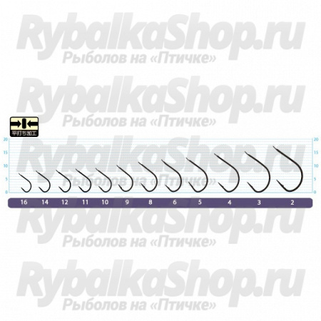 Крючок с поводком Owner RL-340 10-0.12