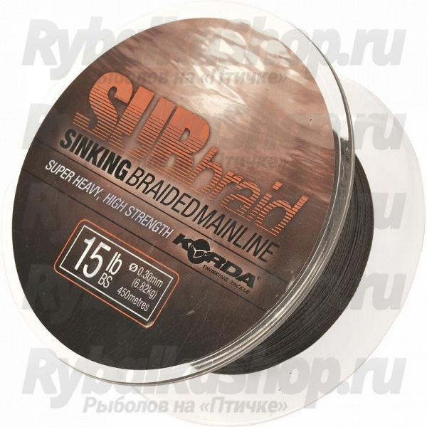 Шнур Korda Sub Braid Sinking 450м 15lb SBB1