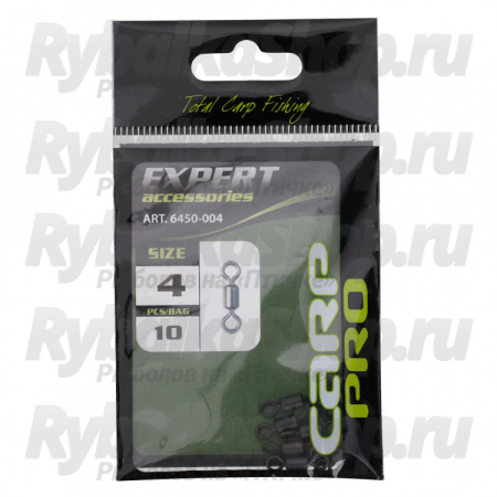 Вертлюжок матовый Carp Pro 6450 №4 (10 шт)