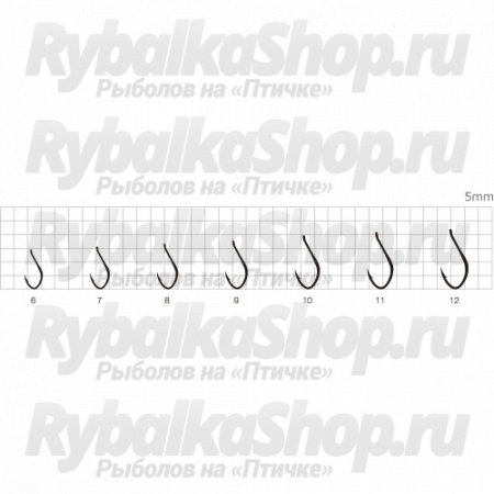 Крючок Mottomo Kantuki Shinaji 048 Gold №6 (10 шт)