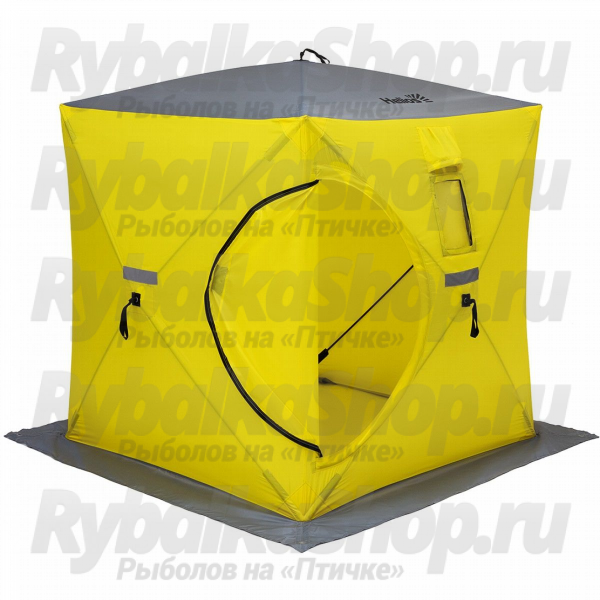 Палатка зимняя Helios Куб 1,8х1,8 yellow/gray