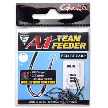 Крючок Gamakatsu A1 Team Feeder Pellet Carp #6 (10 шт.)